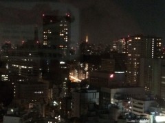 ホテルの部屋から東京タワー