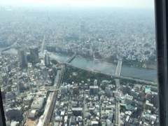 天望デッキからの眺め隅田川